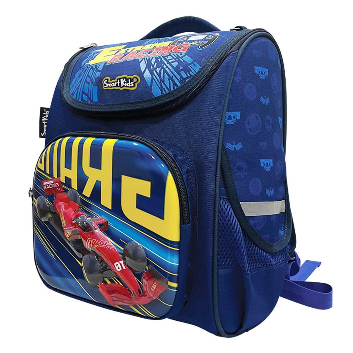 Ba Lô Chống Gù Fancy World- F1Car - SmartKids B-030 - Màu Xanh Đậm