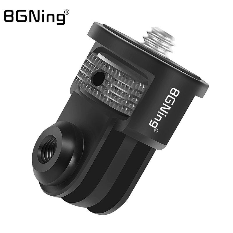Bộ điều hợp bằng nhôm mini Mount 360 Đĩa xoay được gia cố 1/4 "Vít cho GoPro 12 11 10 Osmo Action 2 Insta360 One X2 Camera