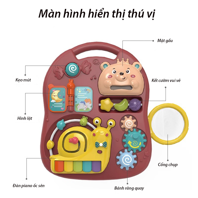 Nubie Xe Tập Đi Đa Năng 3IN1 Cho Bé Kết Hợp Bàn Đồ Chơi, Có Nhạc 3in1 Kèm Bảng Vẽ, Dụng Cụ Tập Đi Chống Lật Chống Trượt