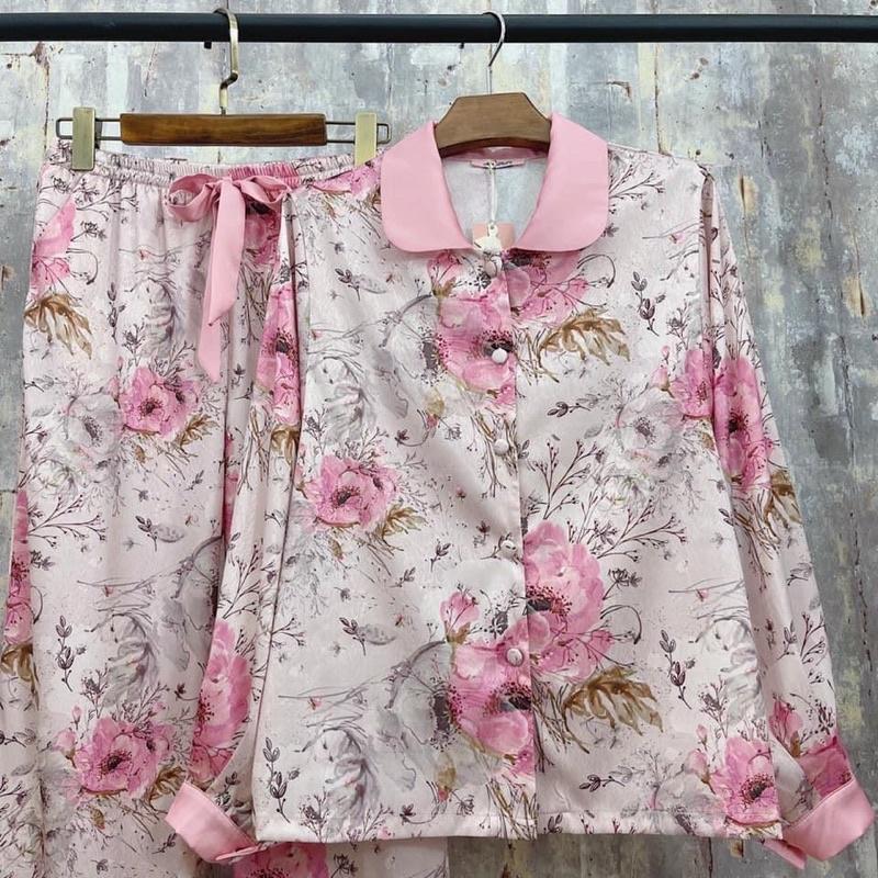 PYJAMA DÀI TAY BỒNG HOA CAO CẤP