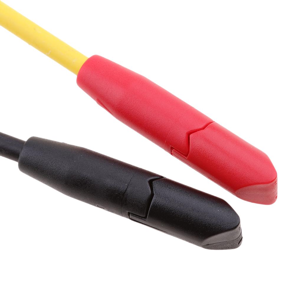 2x Insulated Quick Piercing Test Clips Multimeter Test Probe Spring Load