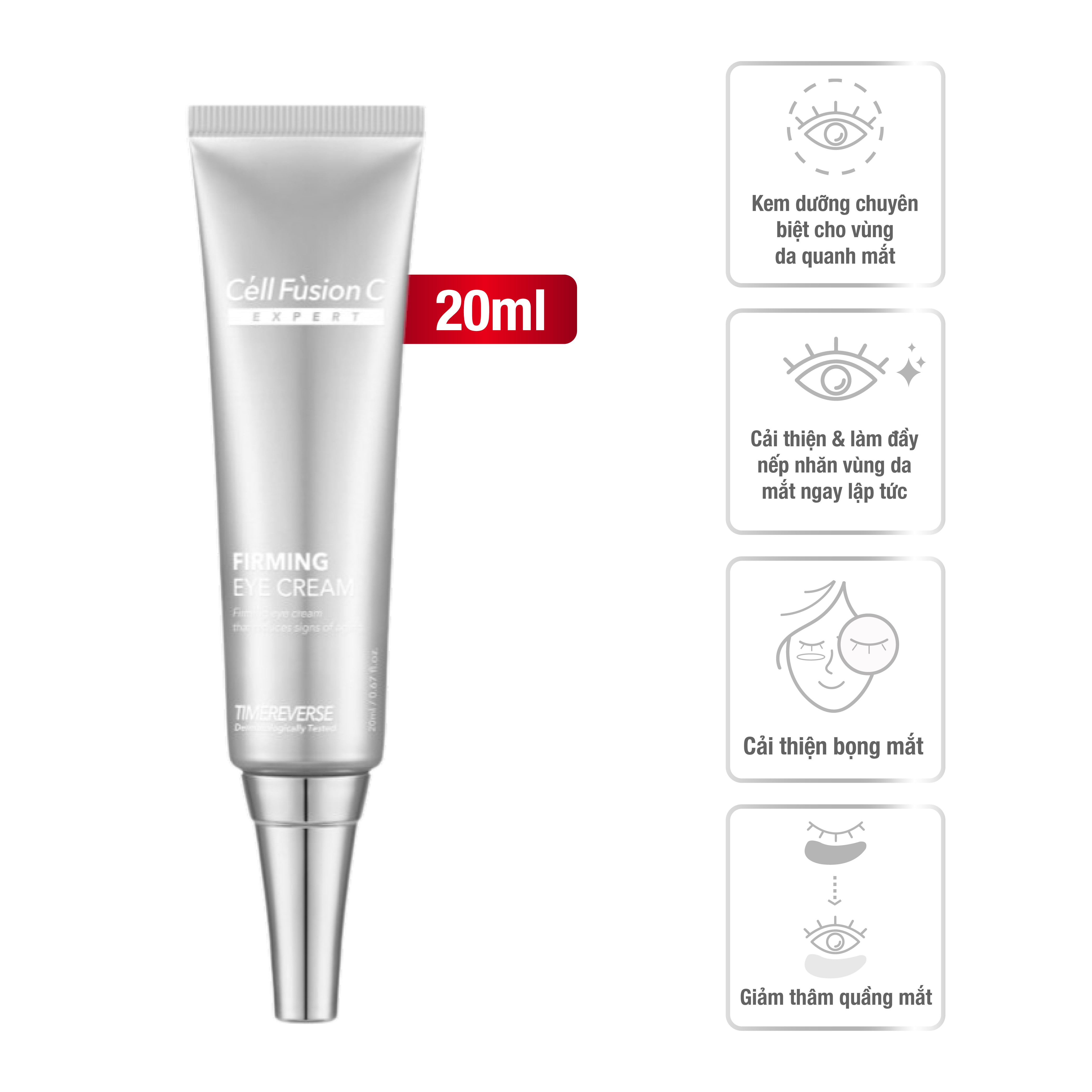 Kem dưỡng vùng mắt săn chắc, ngăn ngừa lão hóa Cell Fusion C Expert Time Reverse Firming Eye Cream