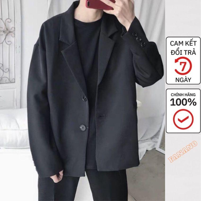 Áo Blazer Nam Dài, Áo khoác Blazer Form Rộng FANANO phong cách Hàn Quốc AD006