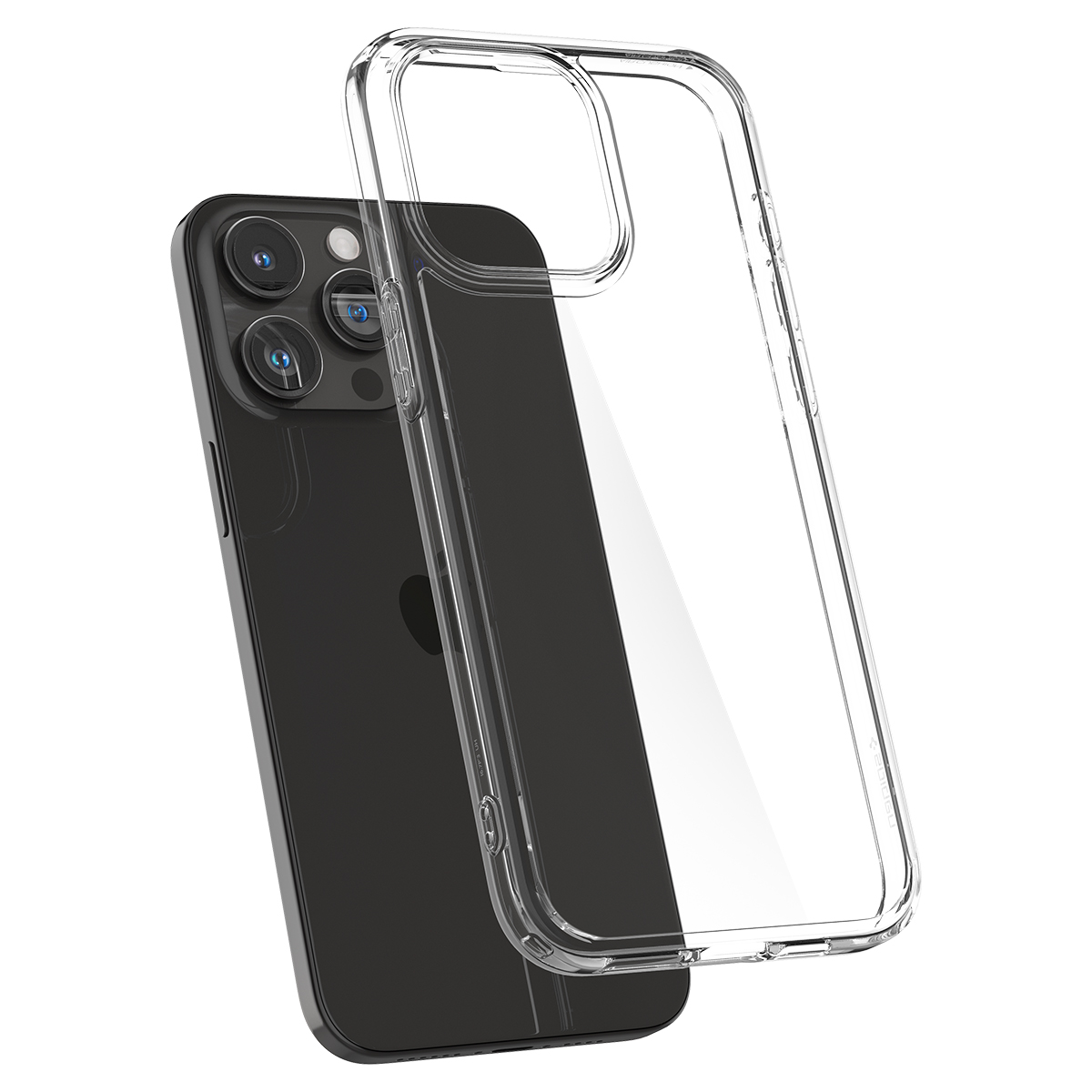 Ốp Lưng dành cho iPhone 15 Pro Max Spigen Ultra Hybrid Crystal Clear Case - Hàng Chính Hãng