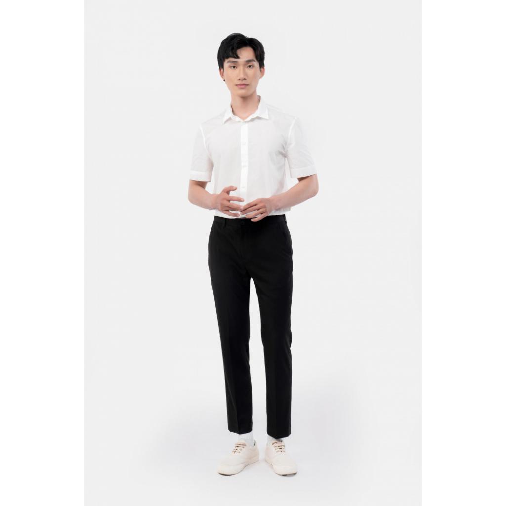 Quần Vải Nam Form Slim Crop vải mềm (2 màu) - 10F21PFO002CR1 | LASTORE MENSWEAR