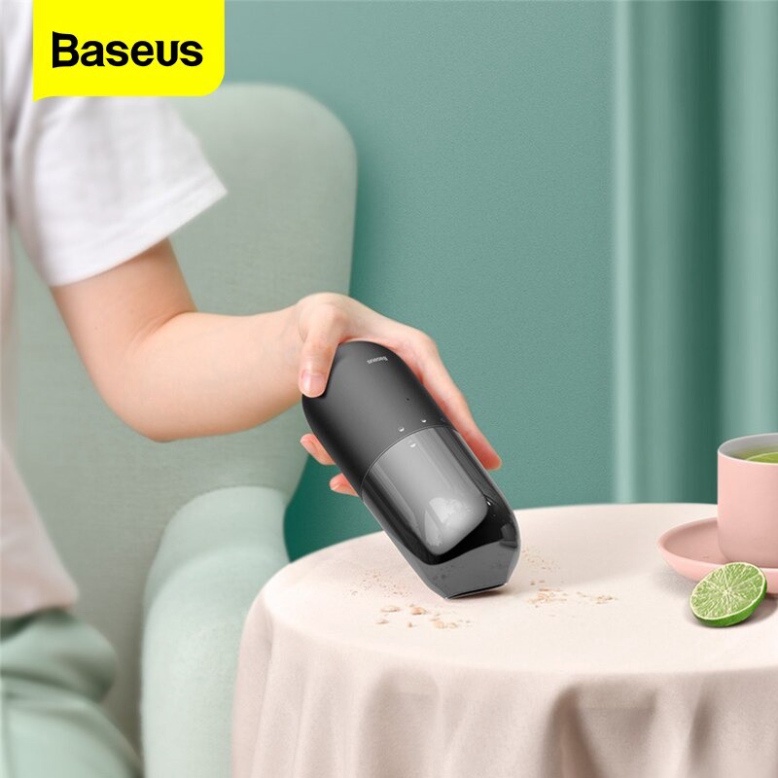 Máy hút bụi mini cầm tay Baseus C1 Capsule Vacuum Cleaner (45W, Pin sạc, 3800Pa ) - Hàng Chính Hãng