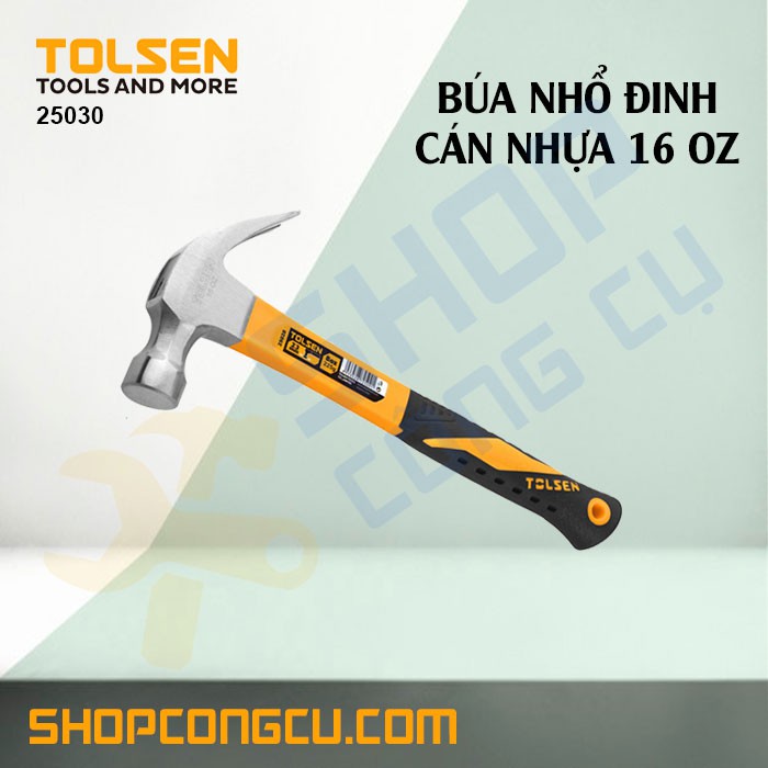 Búa nhổ đinh cán nhựa 16 OZ Tolsen 25030