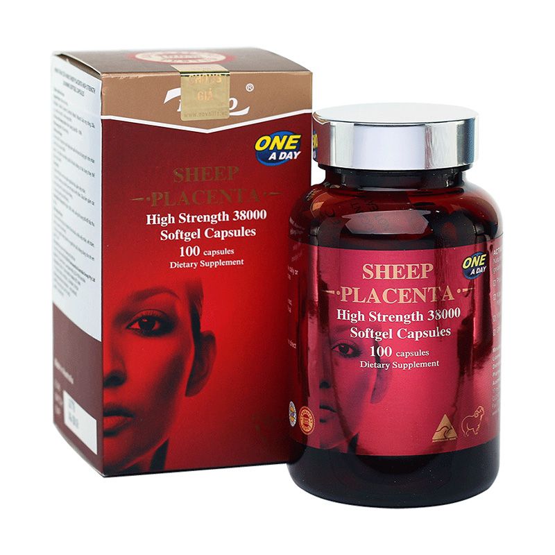 Thực Phẩm Chức Năng Nhau Thai Cừu Naro Sheep Placenta 38000mg - Chai 100 Viên