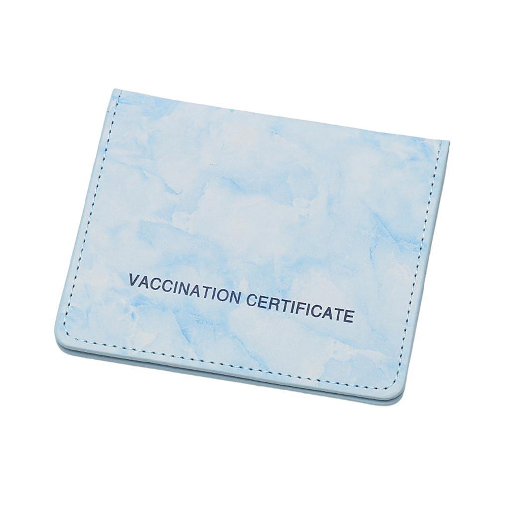 2x Vaccination Card Protective Cover Leather CDC Card Holder Cover holder