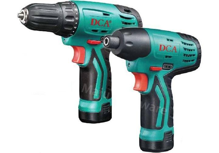 BỘ COMBO MÁY KHOAN PIN (ADJZ10-10)  VÀ MÁY SIẾT VÍT DÙNG PIN (ADPL02-8) DCA ADKIT01EK - HÀNG CHÍNH HÃNG