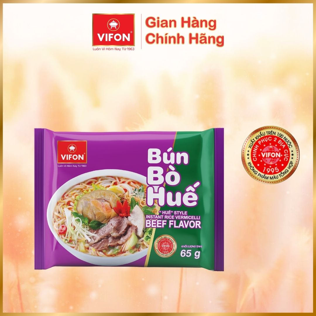 Thùng 30 Bún Bò Huế VIFON (65g / Gói)