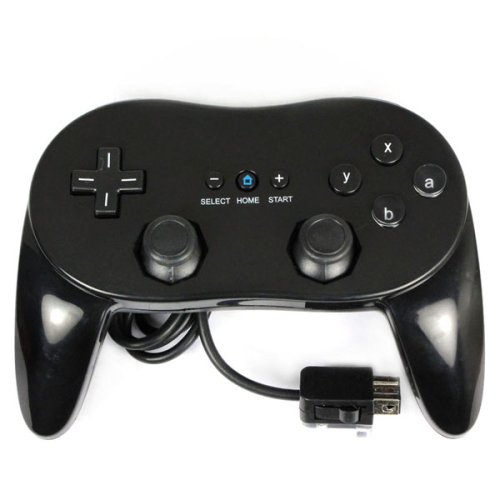 TAY PRO CONTROLLER CHO MÁY WII TRÒ CHƠI WII TAY CẦM MẦU ĐEN Wii Classic Controller Pro - Black