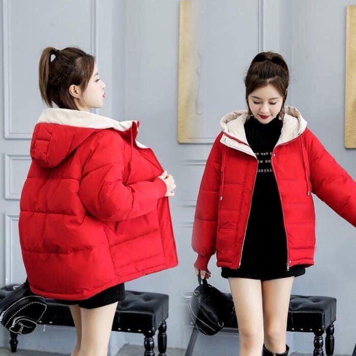 Áo khoác phao nữ 3 lớp có nón ấm áp cho mùa đông , bảo vệ da và cơ thể vào mùa lạnh VINA 1HIT
