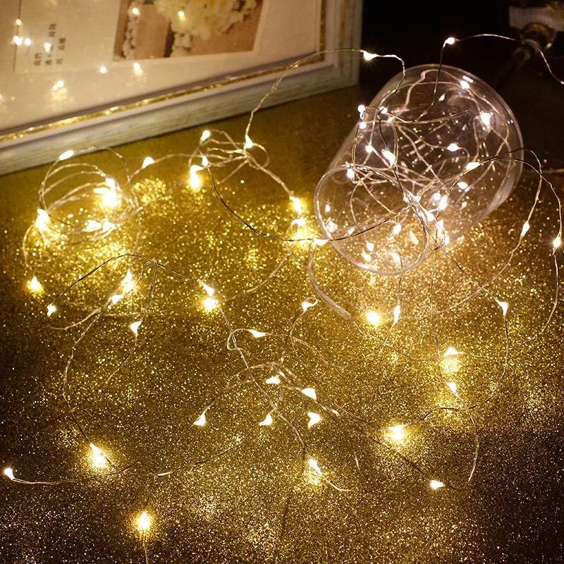Dây đèn led đom đóm cắm cổng USB dài 5m 50 bóng trang trí sự kiện, decor chụp ảnh - Đèn trang trí