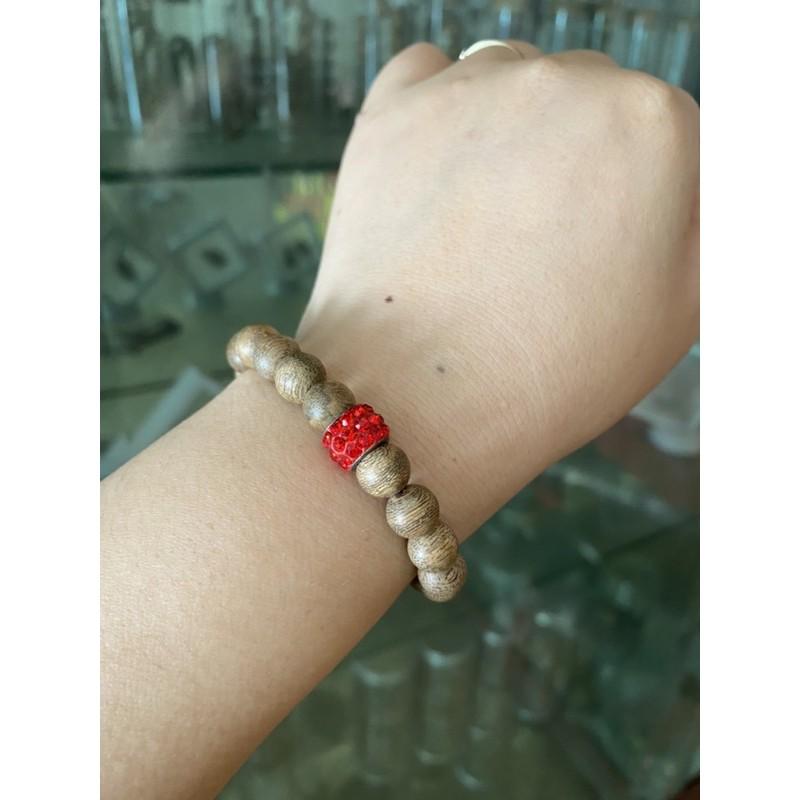 Vòng trầm hương thiên nhiên mix 3 charm