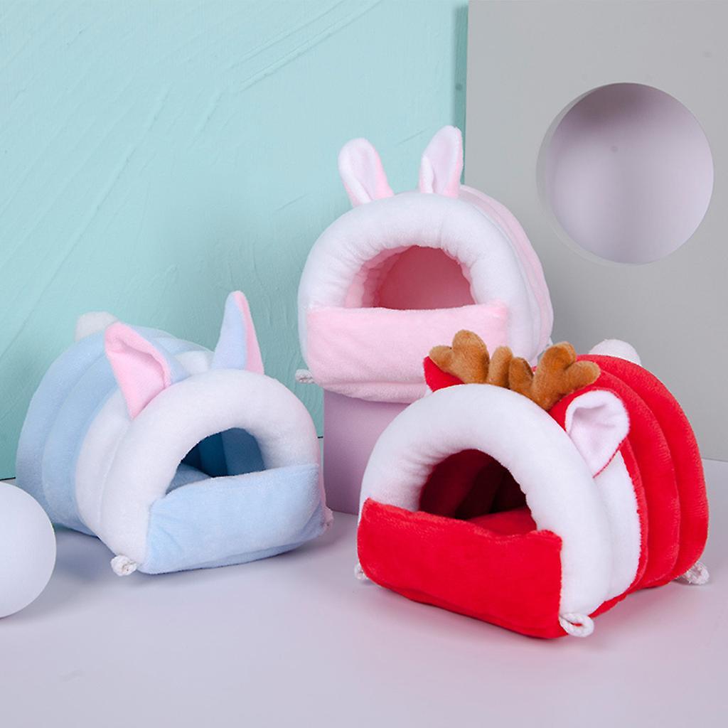 Hamster Ngôi nhà ấm áp g g mềm mại Trở nên thoải mái cho động vật nhỏ Ngôi nhà giường  16*13*13 cm