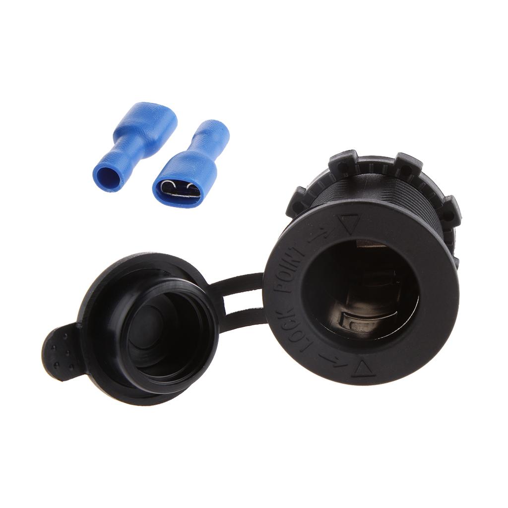DC 12 V-24 V Chống Thấm Nước Nhẹ Hơn Ổ Cắm Điện Cho Xe Ô Tô Xe Máy