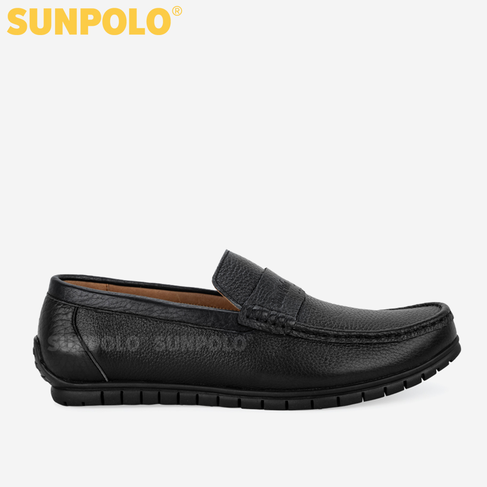 Giày Mọi Nam, Giày Nam Da Bò SUNPOLO SU2511