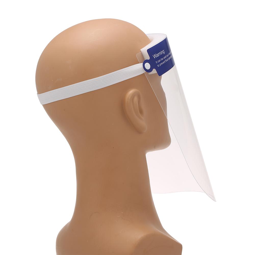 10PCS Protective Face Mask Anti-spitting Isolation Face Shield Fluid Resistant Full Face Mask Transparent Dust-proof