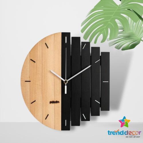 Đồng hồ Gỗ treo tường La Mã, Đồng hồ treo tường trang trí quán cafe thiết kế in theo yêu cầu