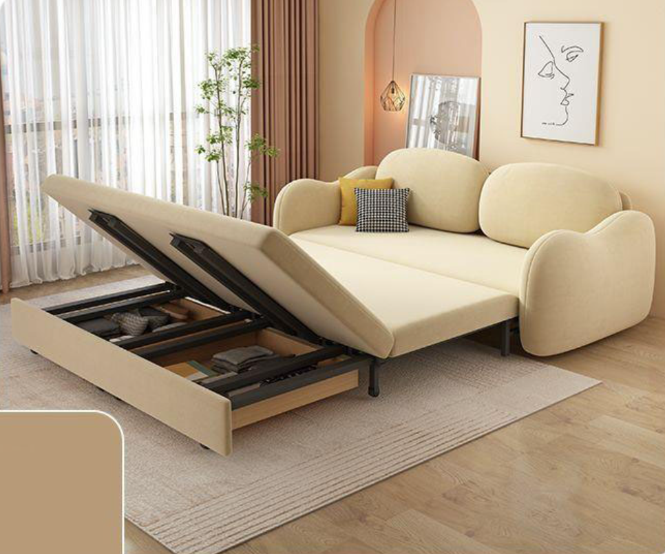 Sofa giường đa năng hộc kéo Vintage HGK-06 ngăn chứa đồ tiện dụng Tundo KT 2m