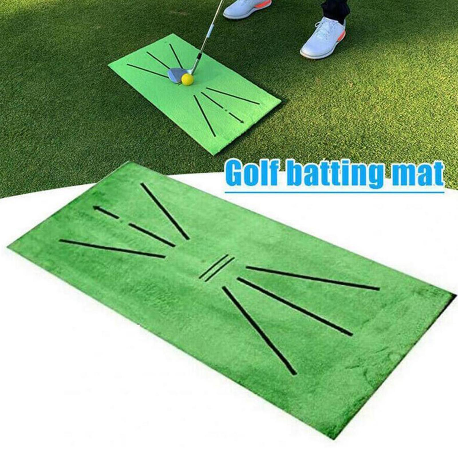 Golf Training Mat, Mini Golf Practice Training Aid Rug for Swing Detection Batting, Game for Home, Office, Outdoor , Father's Day Gifts