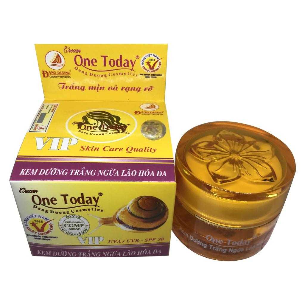 KEM DƯỠNG TRẮNG NGỪA LÃO HÓA DA ONE TODAY 20G + TẶNG SỮA RỬA MẶT ONE TODAY