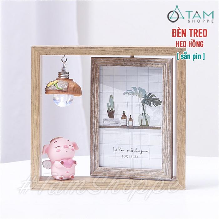 Khung ảnh gỗ xoay kèm tượng chibi xinh xắn KA-18