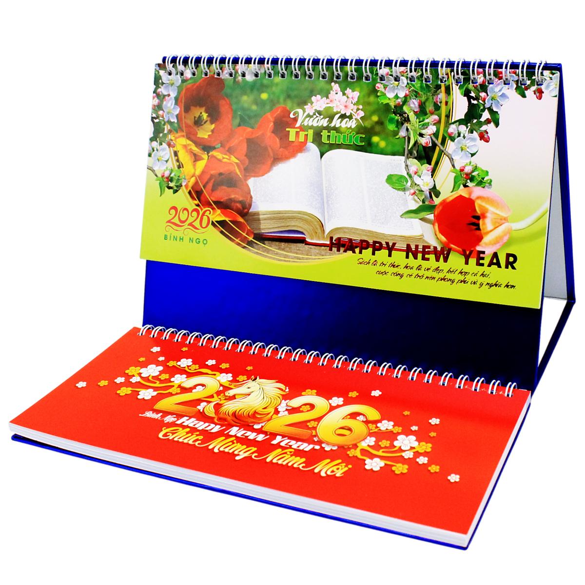 Lịch Để Bàn 2 Lò Xo - Văn Hóa Tri Thức - NST 79B