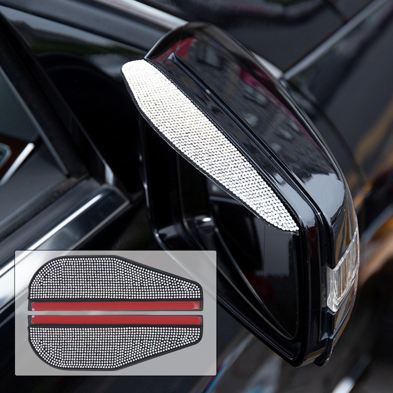 2x Universal Car Side Mirror Rain  Eyebrow Guard Accessories Protective Covers Sun Visor