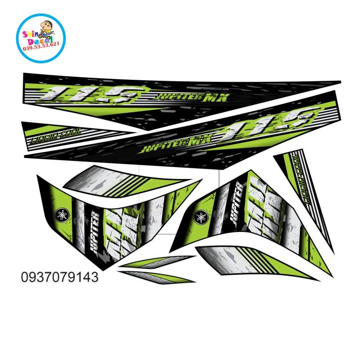 Tem rời jupiter MX xanh đen