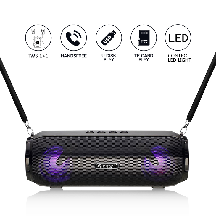 Loa Kisonli Bluetooth LED-903 Tích Hợp FM, TF (Ngẫu Nhiên Màu) - HÀNG CHÍNH HÃNG