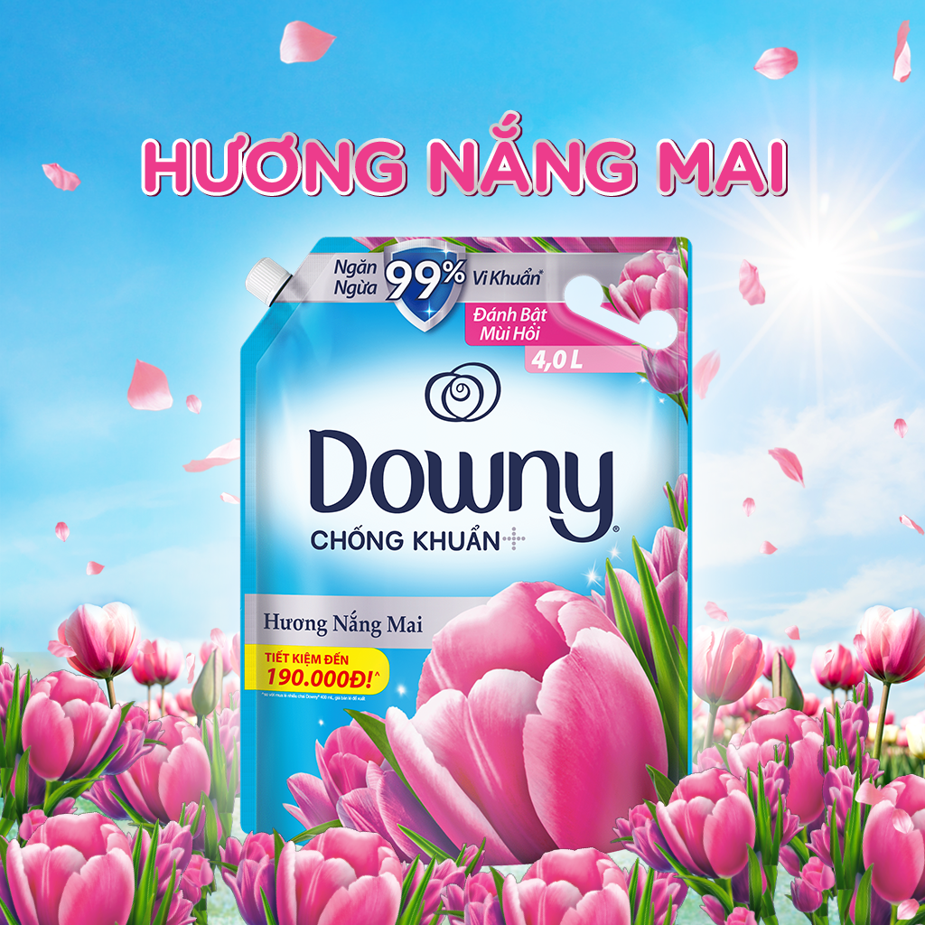 Nước xả vải DOWNY Hương Nước Hoa Cao Cấp Túi 3.5L