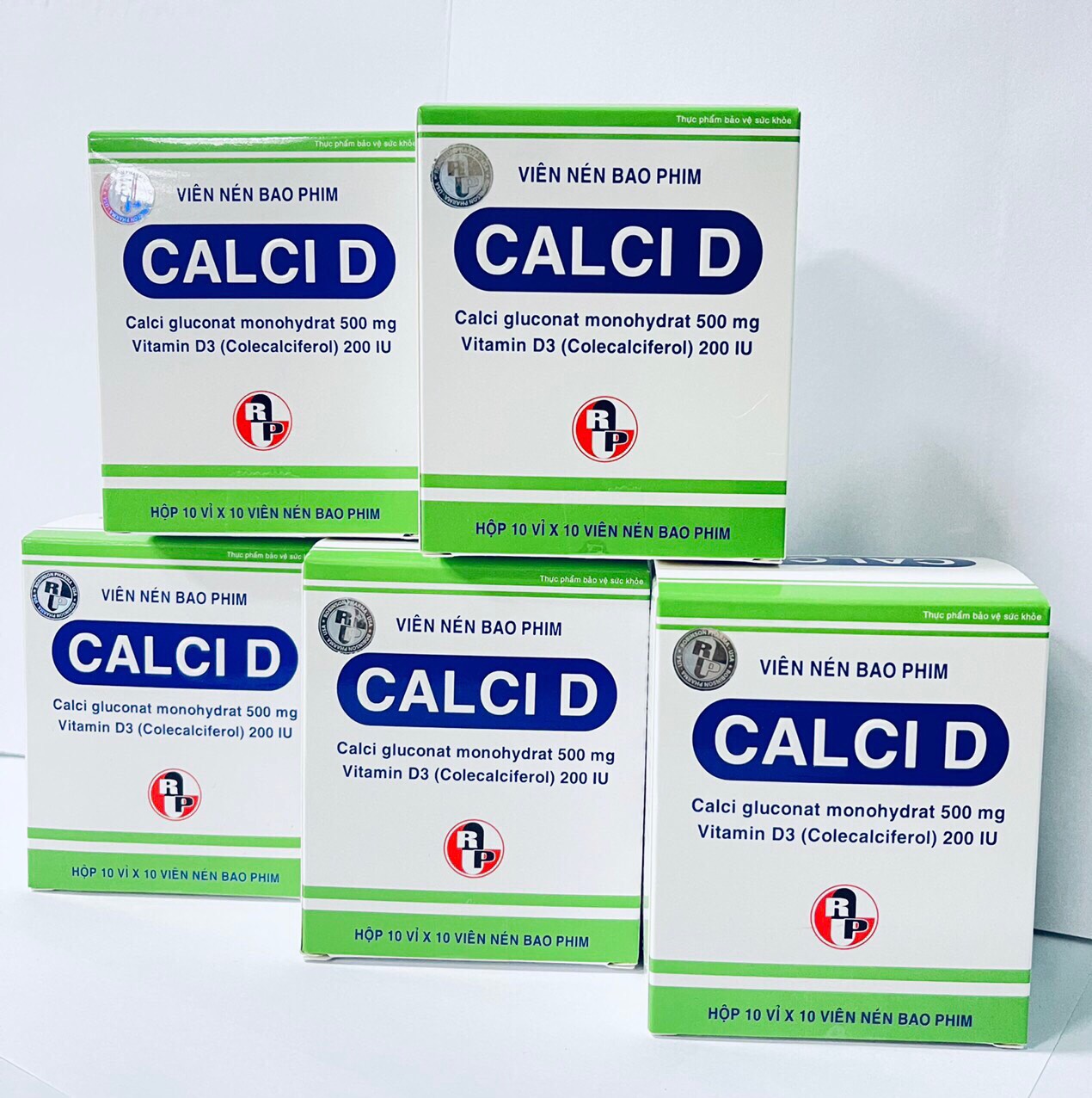  TPCN Viên uống CALCI-D giúp bổ sung canxi và vitamin D3,hỗ trợ phòng ngừa loãng xương,phát triển chiều cao-hộp 100 viên