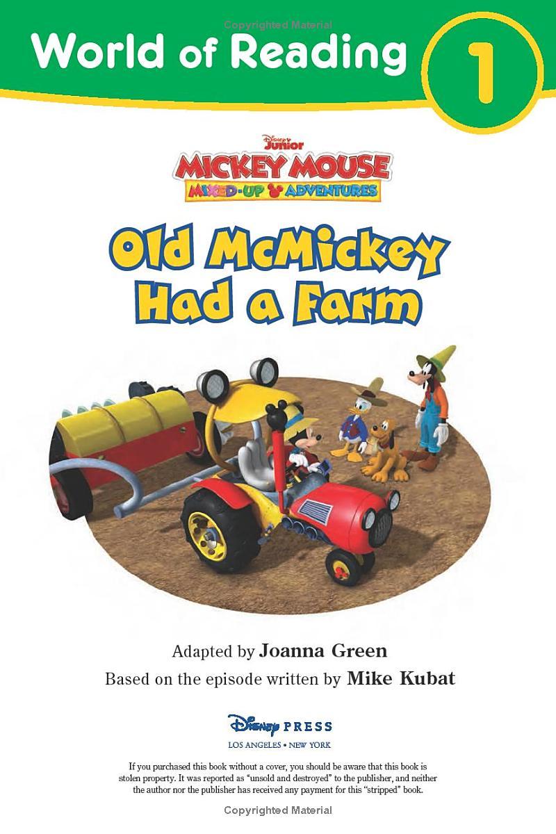 World Of Reading Level 1: Old McMickey Had A Farm