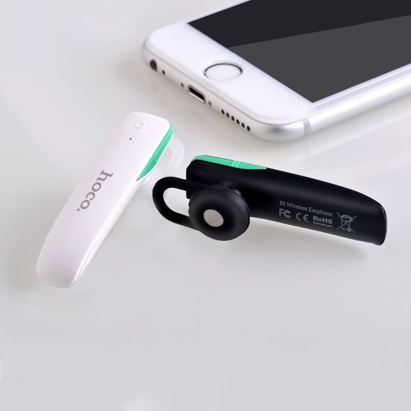 Tai Nghe E1 - Hoco, Pin 50mAh ( Tặng 1 Dây Đeo Điện Thoại To Bản) - Hàng Chính Hãng