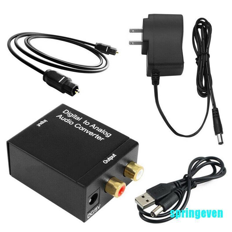 Bộ Thiết Bị Chuyển Đổi Âm Thanh Kỹ Thuật Số Qua Analog Rca L / R Chất Lượng Cao