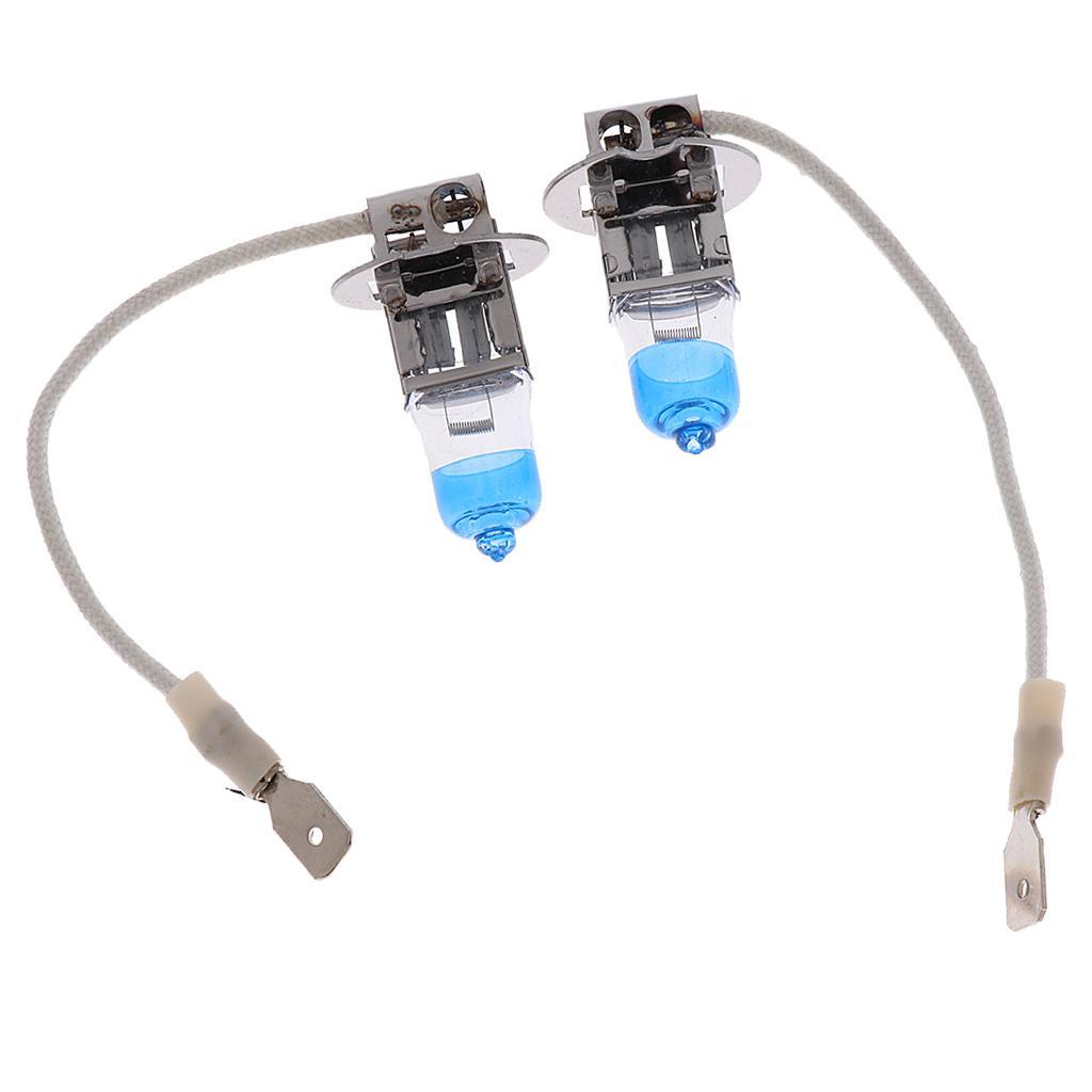 2pcs 12V 55W  4000K Halogen Lamp Headlight High Temperature Resistant