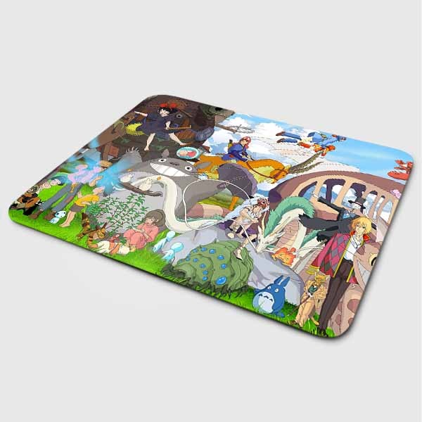 Miếng lót chuột mẫu Ghibli Vui Vẻ (20x24 cm) - Hàng Chính Hãng