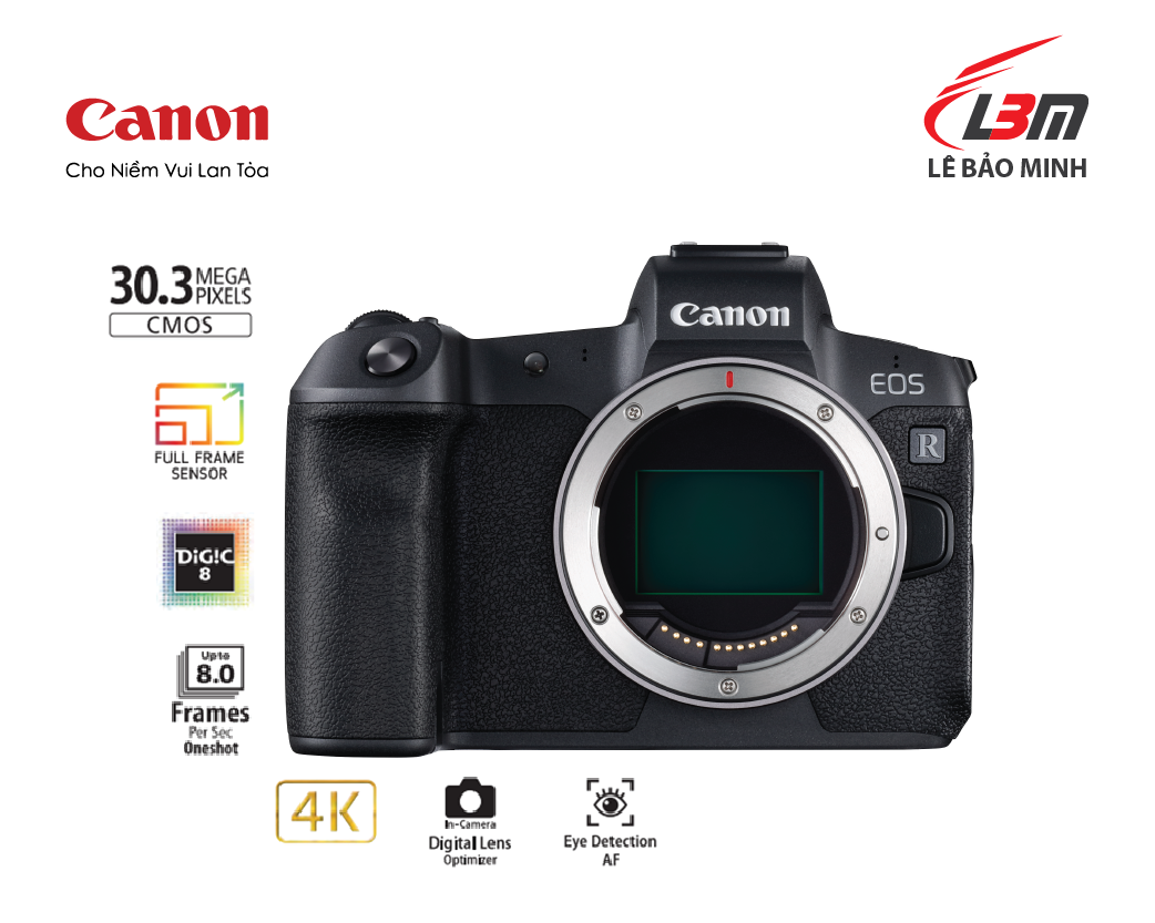 Máy ảnh Canon EOS R Body - Hàng Chính Hãng