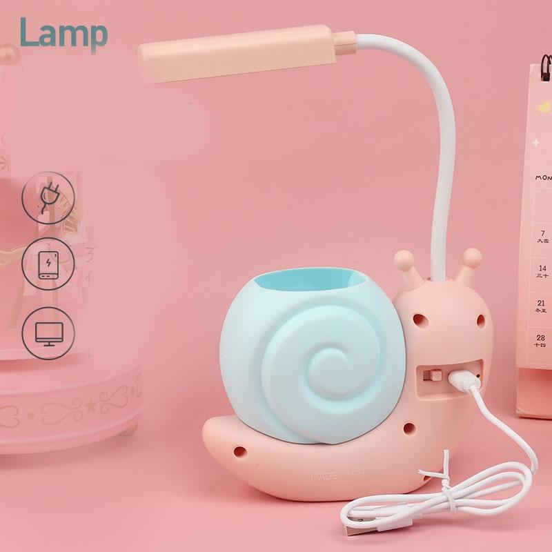 Đèn mini hộp bút kèm gương chiếu để bàn decor cổng sạc USB tiện lợi dễ dàng mang đi