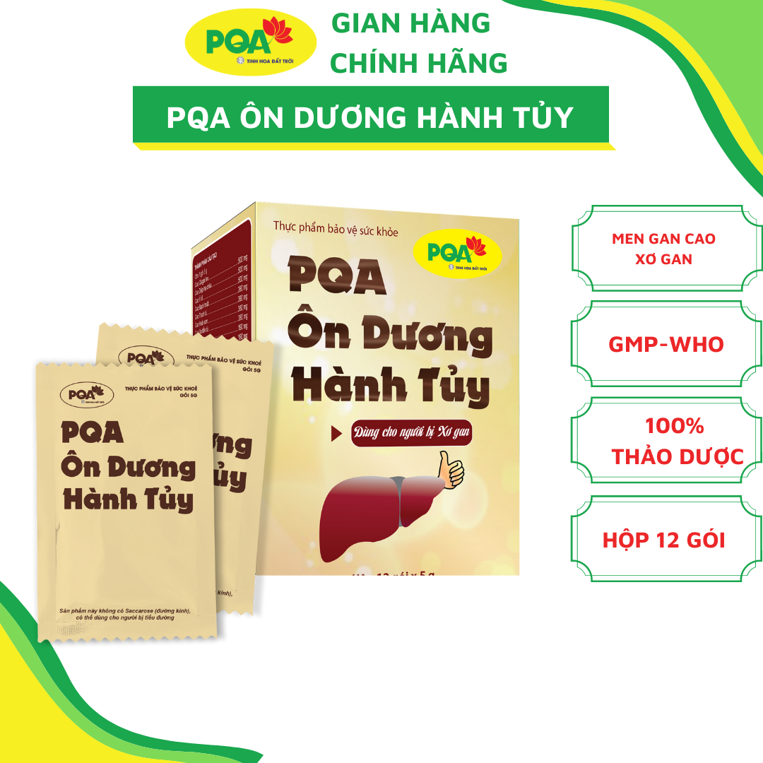 PQA Ôn Dương Hành Tủy là dược phẩm giúp thanh nhiệt, hỗ trợ giải độc gan và bảo vệ gan, giúp tăng cường chức năng gan, hạn chế tác hại của rượu bia, hóa chất đối với gan.