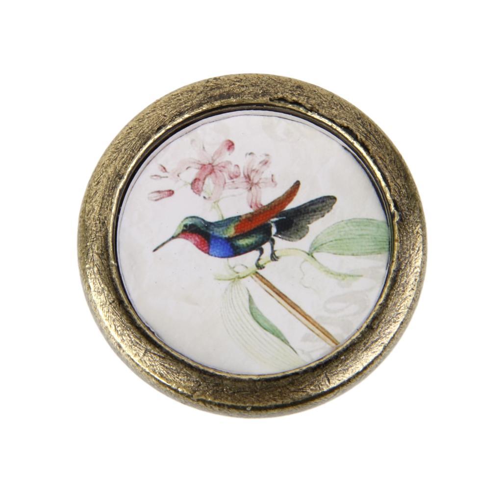 6xAssorted Vintage Brass Wardrobe Cabinet Door Cupboard Drawer Handle Knob 14