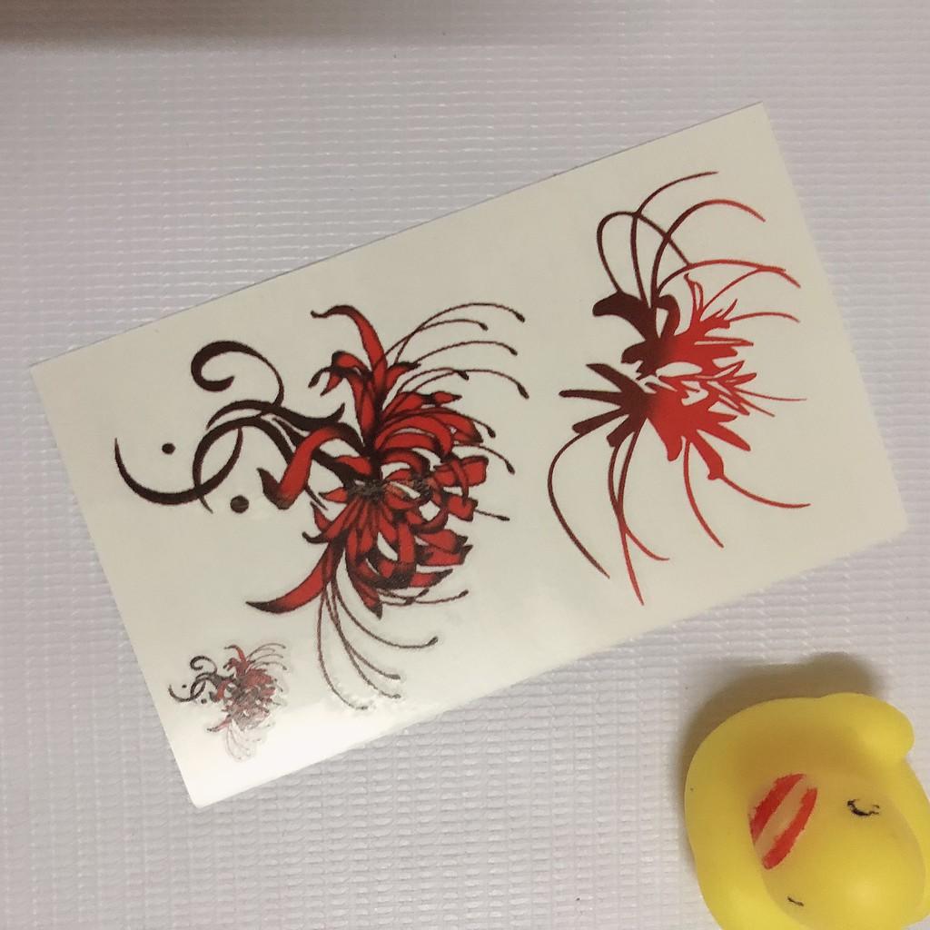 COMBO 5 TẤM HÌNH XĂM DÁN 10X6CM HOA BỈ NGẠN THỦY CHUNG - CHỌN MẪU TÙY THÍCH