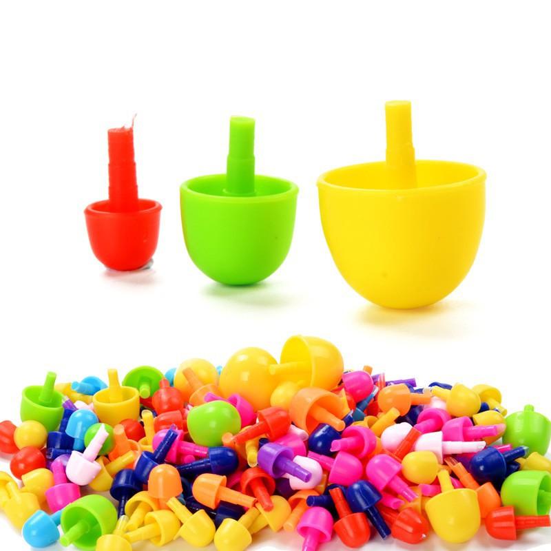 Bộ Đồ Chơi, Đồ Chơi Xếp Hình, Bảng Ghép Hình Bằng Hạt Nhựa Hình Nấm Cho Bé