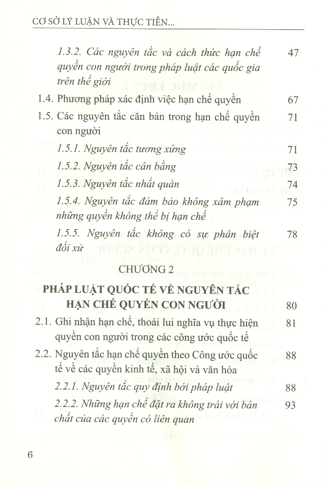 Cơ Sở Lý Luận Và Thực Tiễn Về Hạn Chế Quyền Con Người Ở Việt Nam Hiện Nay (Sách chuyên khảo)