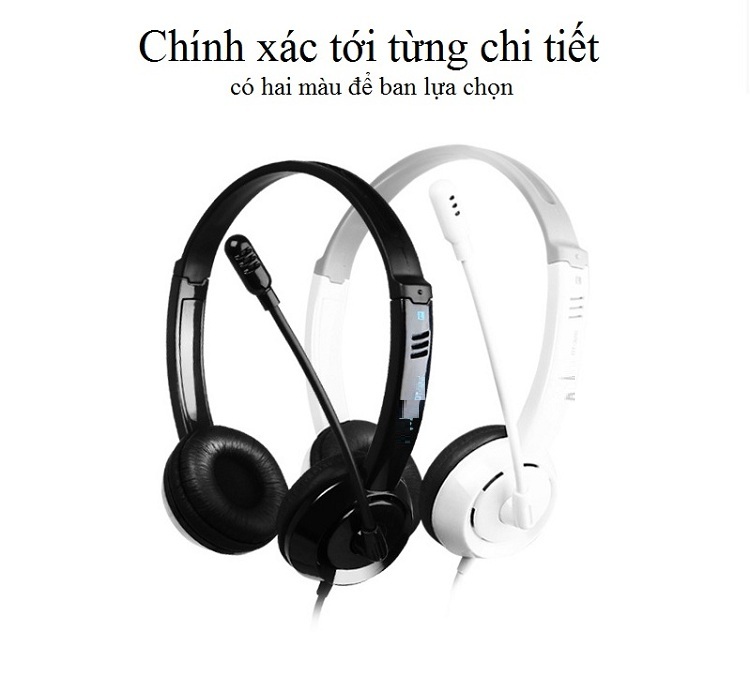 Tai nghe trùm đầu có dây có mic chân cắm 3.5 DT326 - Hàng nhập khẩu