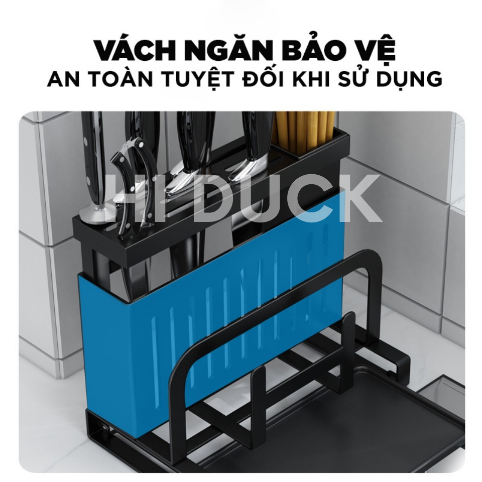 Giá Để Dao Thớt Nhà Bếp Đa Năng Cao Cấp, Kệ Để Dụng Cụ Nhà Bếp Tiện Lợi Bằng Thép Carbon Sơn Tĩnh Điện Chống Gỉ Sét