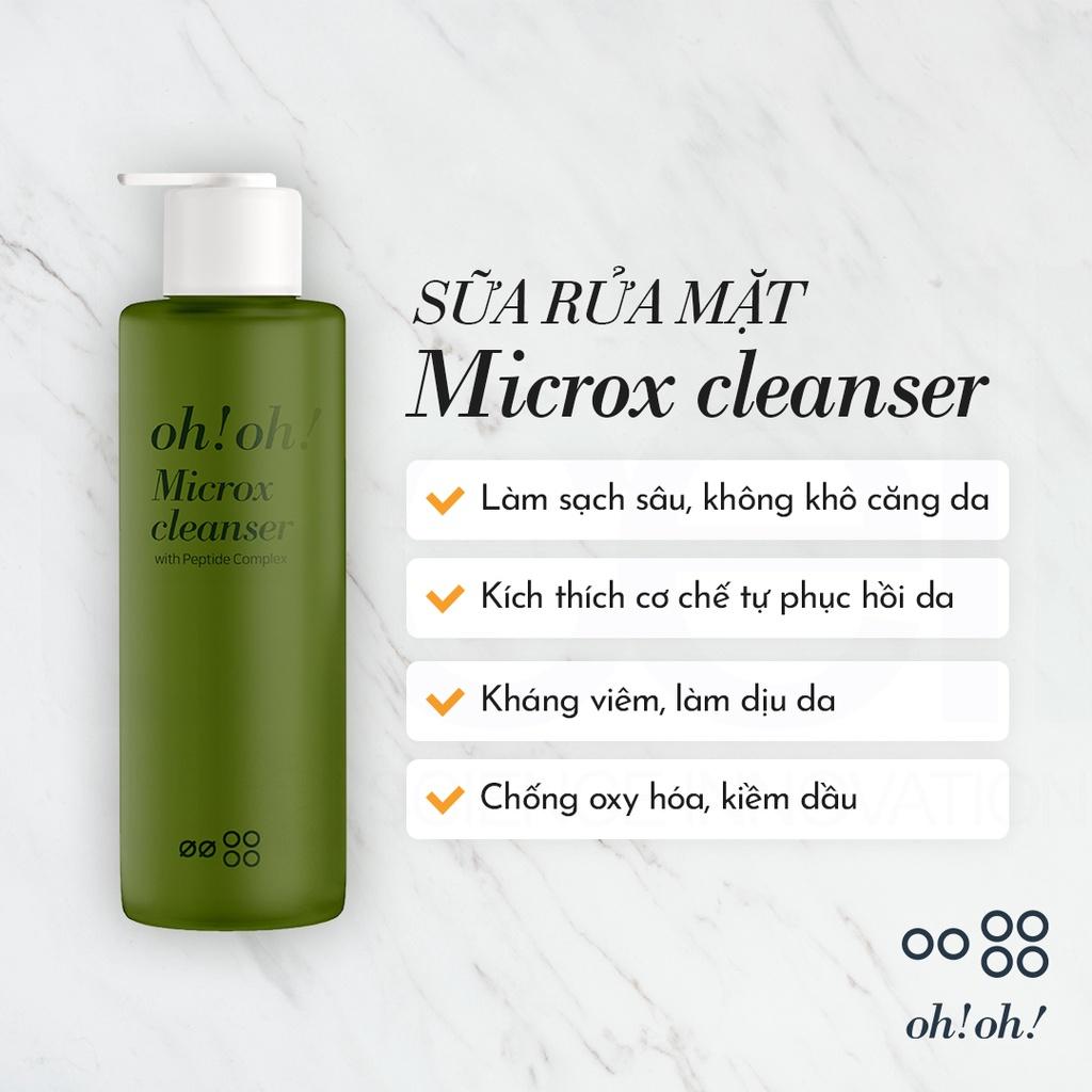 Sữa Rửa Mặt Detox Làm Sạch Sâu Cho Mọi Loại Da oh!oh! Microx Cleanser