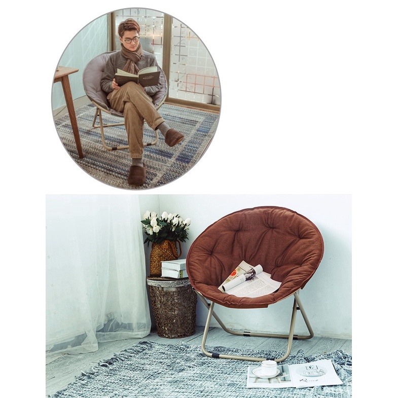 Ghế thư giãn đa năng xếp gọn tròn style kute MEETREE RZ107